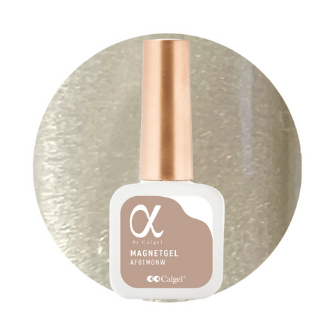 α by Calgel Magnet Gel Polish Non-Wipe 01 Fine Luna 7mL