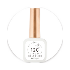 Calgel 12C Non-Wipe Three-in-One Gel Polish 08 Milk 8ml (CG12C08