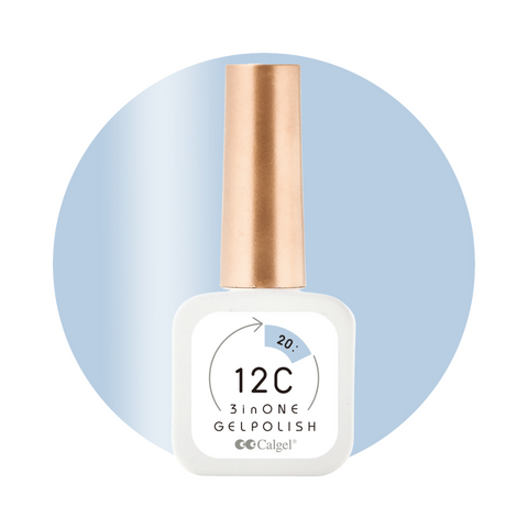 Calgel 12C Non-Wipe Three-in-One Gel Polish 20 Hyacinth 8ml (CG12C20)