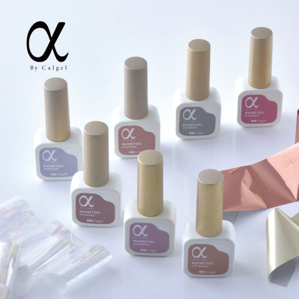 α by Calgel Magnet Gel Polish Non-Wipe 01 Fine Luna 7mL